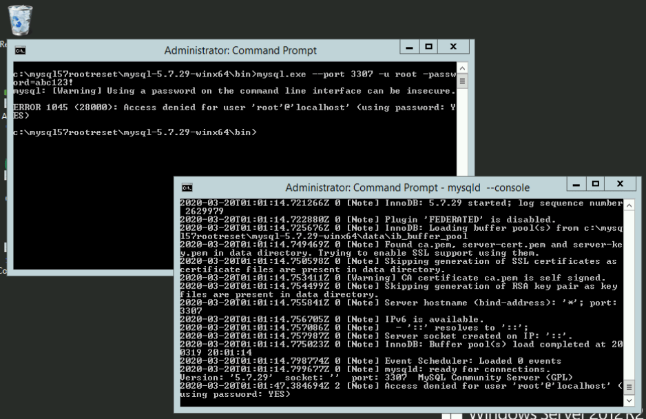 Guide: Resetting the root password in MySQL - Advanced Configurations ...